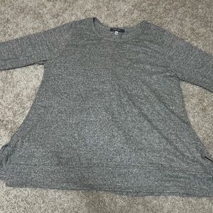 Gray Top Shirt Lightweight Sweater Size 2x